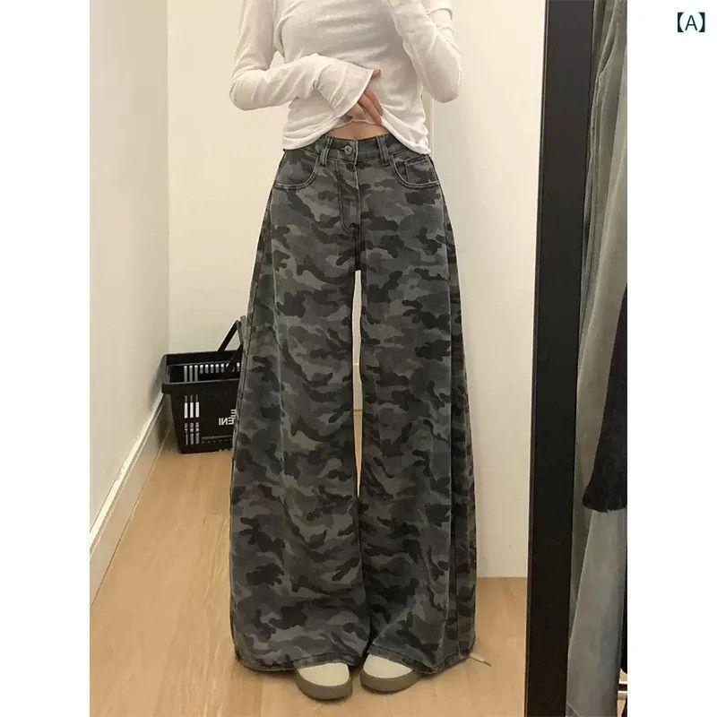 レディース サロペット キレイめ カジュアル レディース サロペット キレイめ カジュアル アメリカ ストレートな 迷彩の 工 装の ズボンの レディース 春の カジュアル 百合の ハイウエストの ゆったりしている のが 見えます。x2