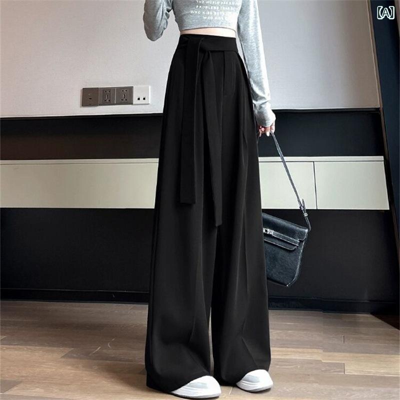 レディース サロペット キレイめ カジュアル レディース サロペット キレイめ カジュアル 2025 春秋 カジュアル ズボンの レディース 新型の 韓国 大衆の ペンダント 感の 大きい 足の ズボンの 黒い 通勤 のの レディース ズボン