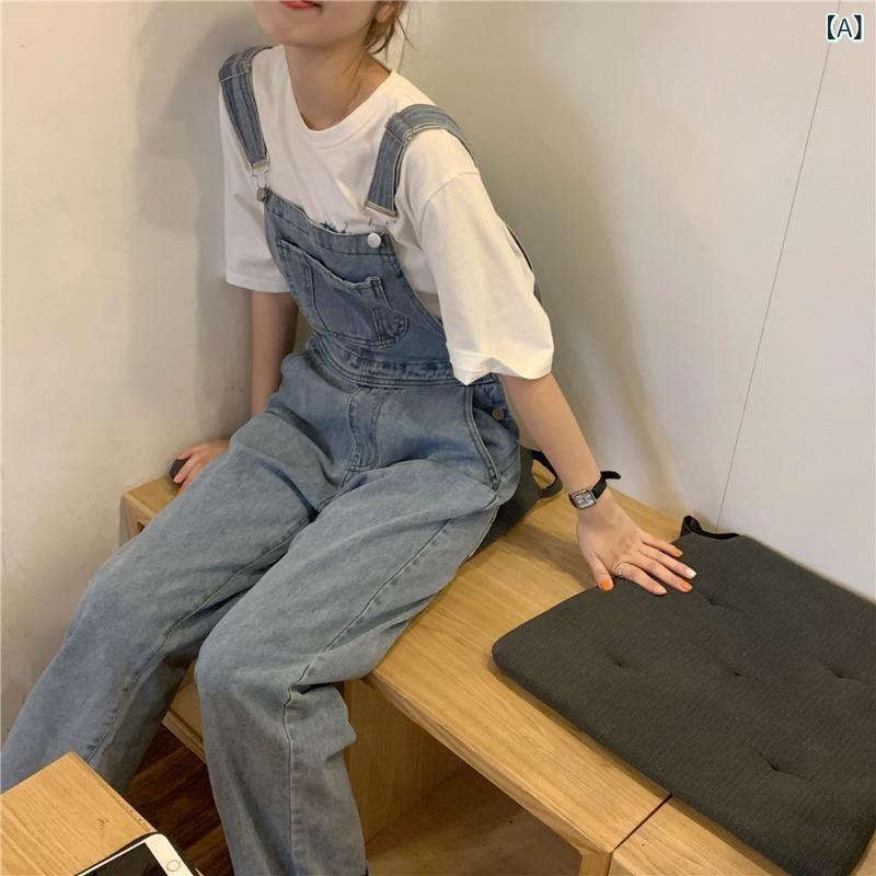 レディース サロペット キレイめ カジュアル レディース サロペット キレイめ カジュアル ライト ブルー デニムオーバーオール レディース 2025 春夏 レトロ ワイド レッグ パンツ カーゴ カジュアル スリム ジャンプスーツ
