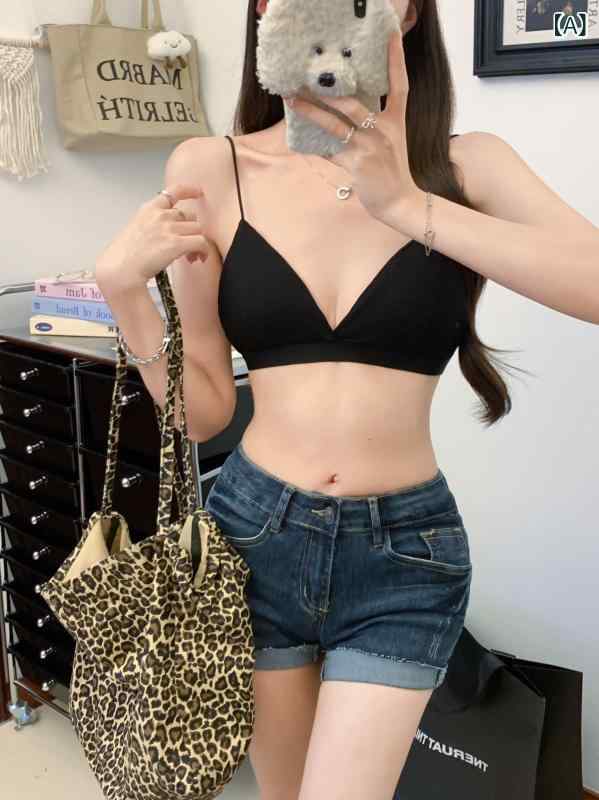 サマーニット ノースリーブ レディース トップス 866 # 夏用 薄型 デューティー トライアングル カップ..