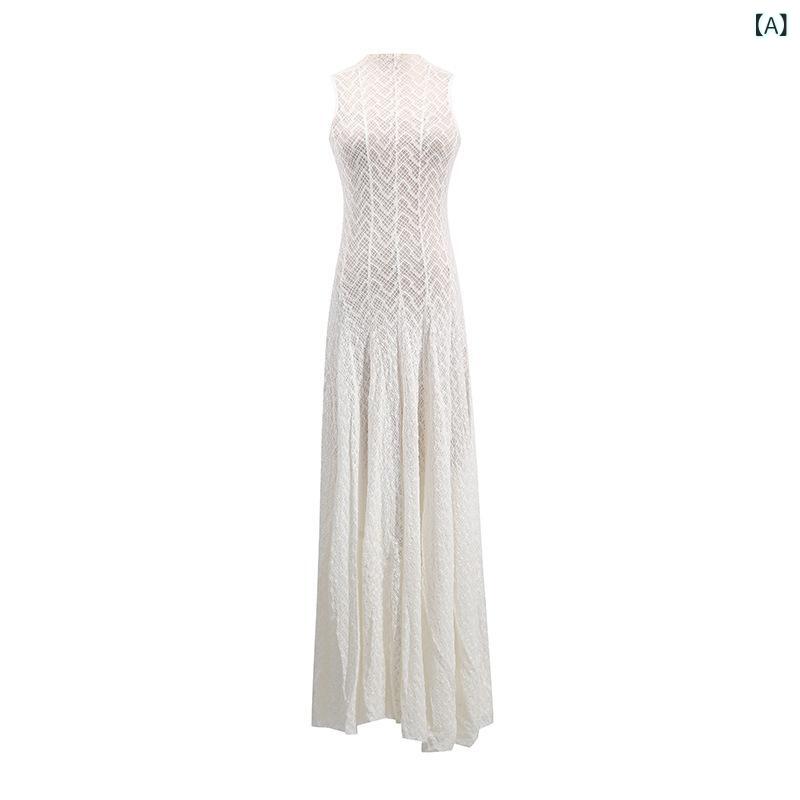 レディース 長袖 秋冬 膝丈 きれいめ 上品 チェック柄 の シンプルで エレガントな 無地 ニット ロング スカート 2025 レディース 夏の フリル ロング テクスチャー ド ドレス