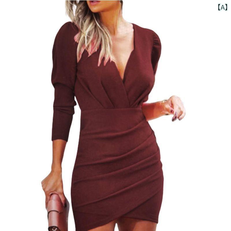 パーカーワンピース レディース 長袖 体型カバー ロング 無地 トレーナー 欧米の 爆発 金は 腰を 収め..