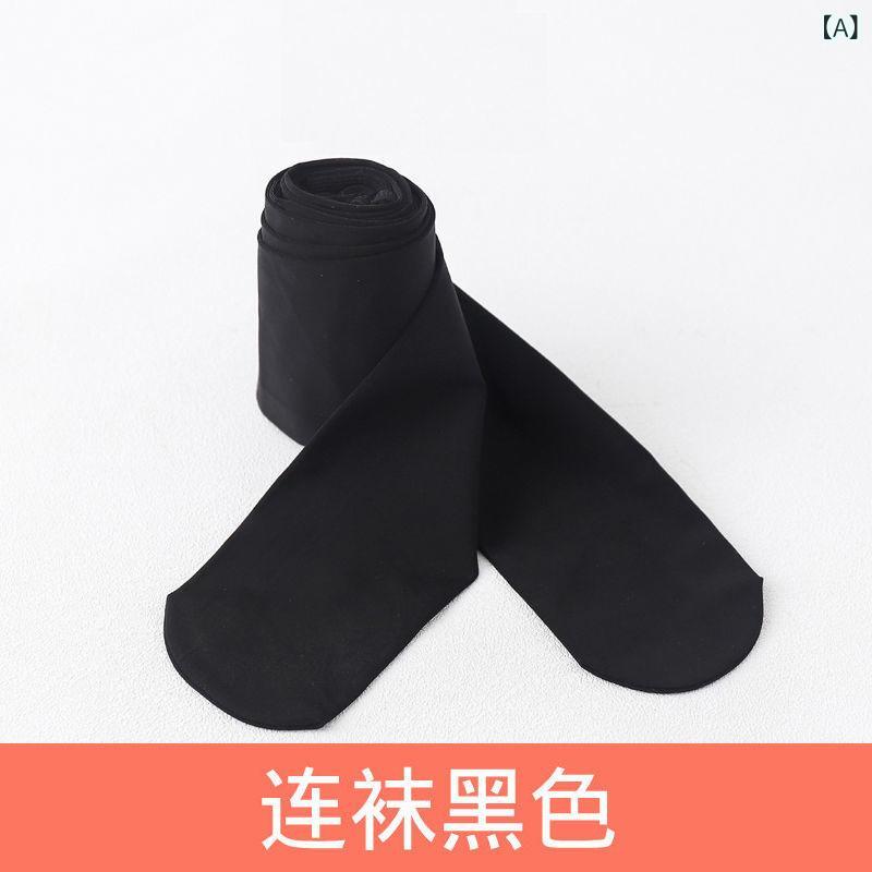 フェイクタイツ 発熱 静電気防止 ストッキング見えタイツ 春秋 点 ゴム 鋼の ストッキングの 足の 底の 滑り止めの 耐摩耗の 美しい 肌は 完璧な 黒色の ストッキングの 光の 足の 神器を 遮ります。