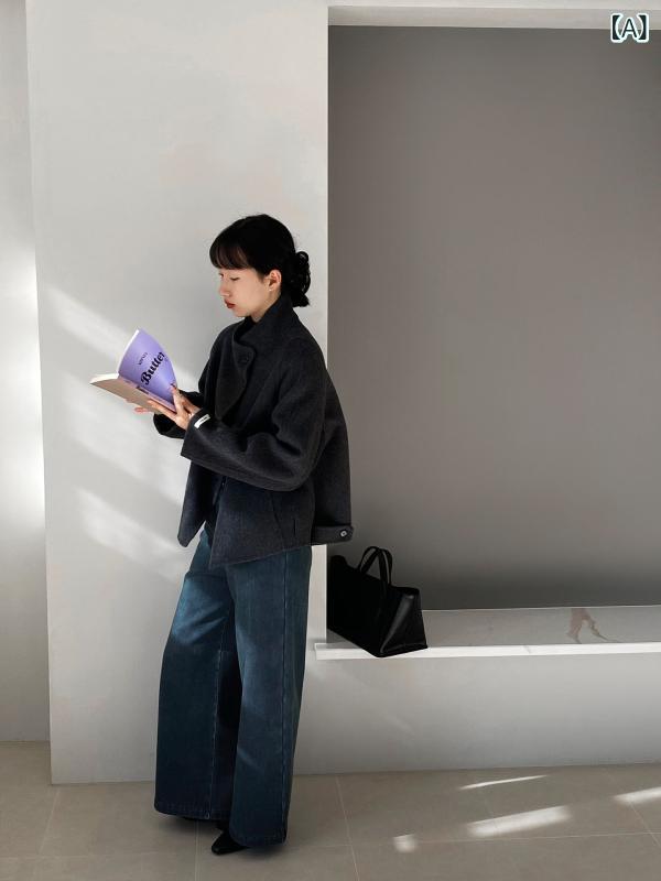 デニム パンツ レディース 体型カバー 美脚 江 左の 長い 足の 掛け布団 ~ ベルベットの レトロ 紺色の..