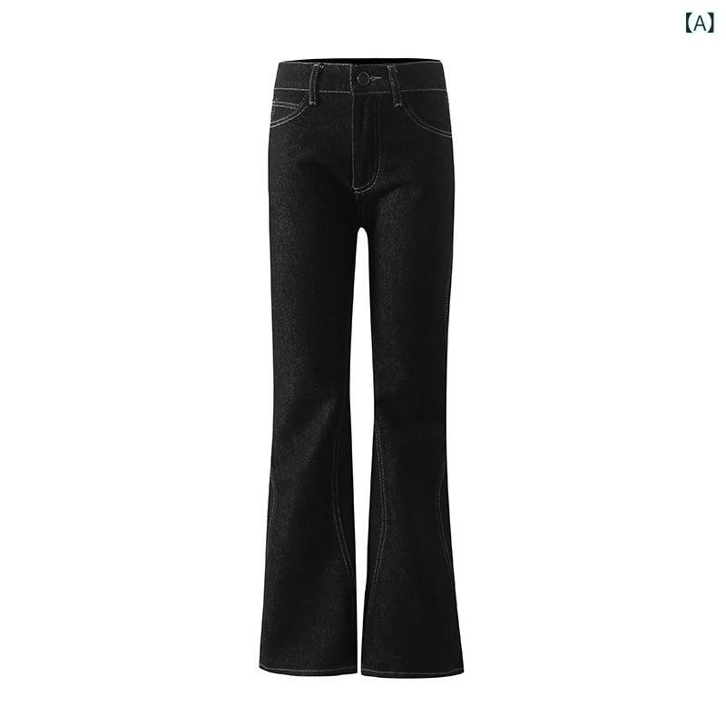 デニム パンツ レディース 体型カバー 美脚 新型の 明 線の つなぎ合わせは やせています。お 尻の 中で 腰を 低くして 骨を ねじ曲げます。(4)