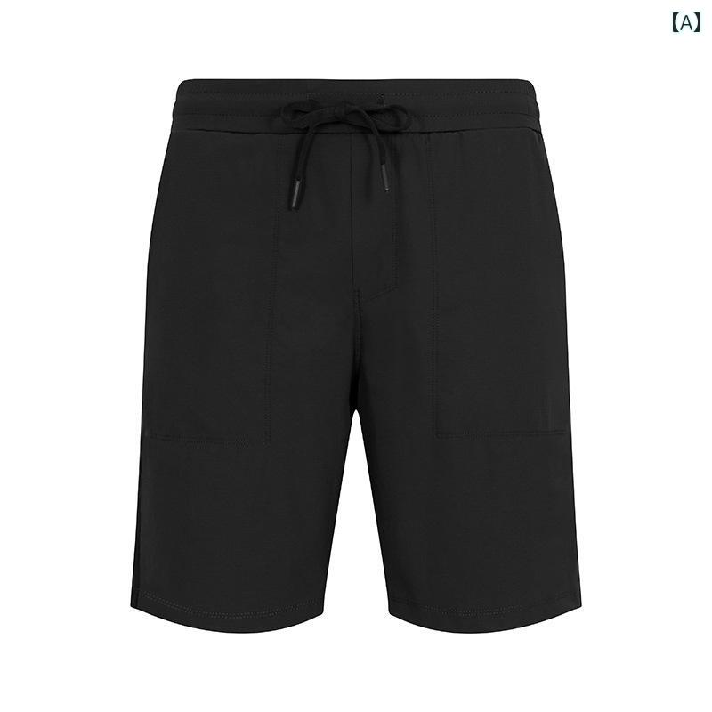 メンズ ショートパンツ 夏用 軽量 速乾 通気性 フィットネス ハーフ丈 運動用 カジュアル アクティブ ジムウェア 吸湿 膝上丈 ストレッチ