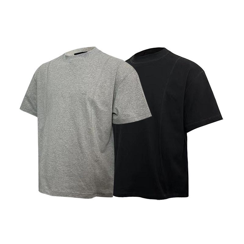 Sweat - Tシャツ メンズ 夏用 短袖 ボクシーシルエット 接触冷感 抗菌 UVカット 厚手 コットン混 吸湿速乾 カジュアル トップス