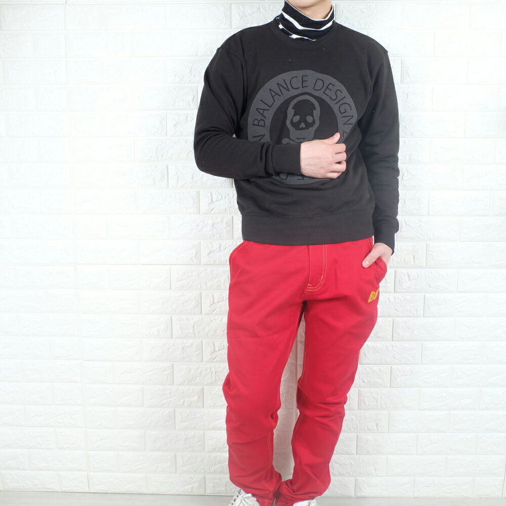 スカルロゴスエット スカルスエット ゴルフウェア S M L 2L 3L 4L 5L メンズ ゴルフウェア トレーナー メンズ 大きいサイズ ストレッチ ドライ ロゴ スウェット BIGサイズ golf お洒落 春 秋 冬 ゴルフ ウェア コーディネート BALANCEDESIGN