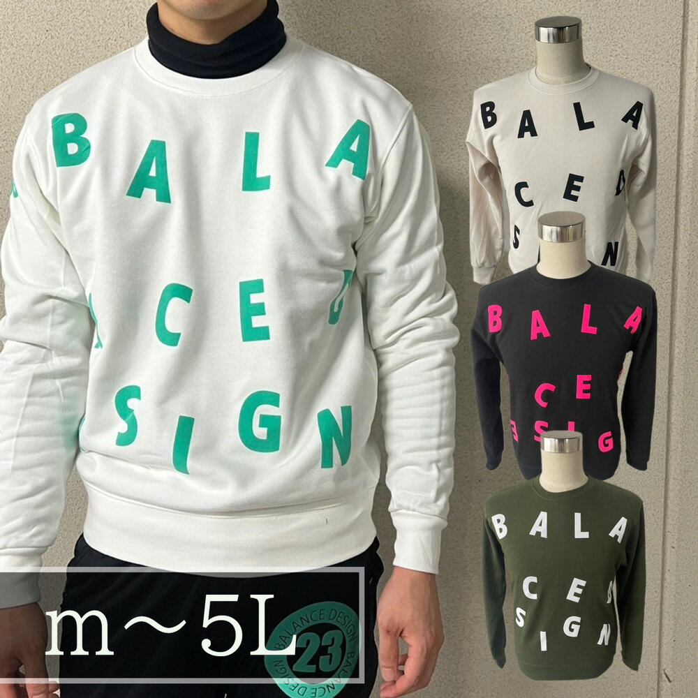 モコモコロゴスエット ゴルフウェア スカルスエット ゴルフウェア S M L 2L 3L 4L 5L