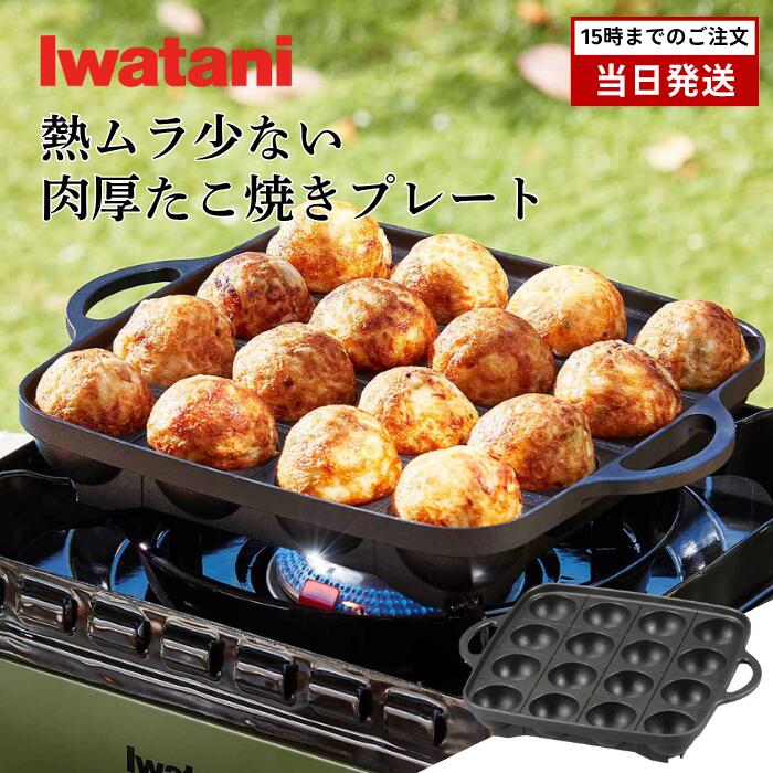 イワタニ たこ焼きプレート CB-A-TKP カセットフー ごとくにはまる フッ素加工 こげつきにくい 切り溝 成形しやすい 穴 直径 40mm