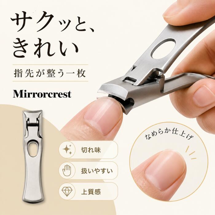 ミラークレスト 爪切り Mirror crest つめきり ステンレス SUS420J2…