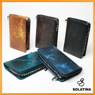 【送料無料】SOLATINA/ソラチナ 二つ折り財布 メンズ ホースレザー SW38151