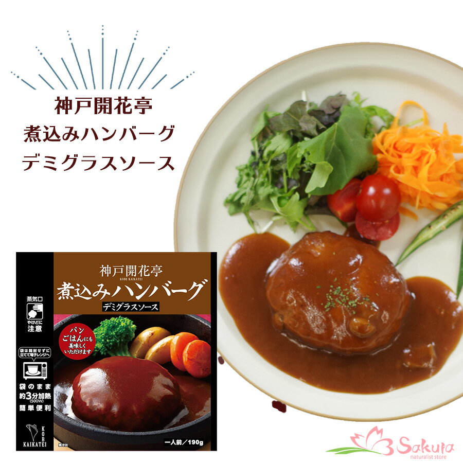 レトルト ハンバーグ 神戸開花亭 芳醇煮込みハンバーグ デミグラスソース 190g