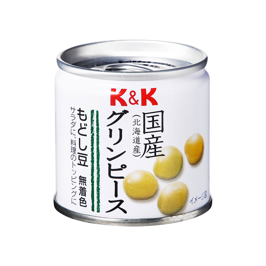 国産 グリンピース 無着色 55g 常温保存 サラダ、料理のトッピングに便利です。 北海道産のえんどう（グリーンピース）を食塩のみでふっくらと仕上げました。食品添加物着色料を使用しておりませんので、「豆」の味がとてもナチュラルに感じられます。【栄養成分表示（1缶55g当たり・液汁除く）】エネルギー：60kcalたんぱく質：3.6g脂質：0.3g炭水化物：10.8g食塩相当量：0.4g 名　称グリーンピース(もどし豆)・水煮 賞味期限製造から約1095日 保存方法直射日光を避け、常温で保存してください。 製造者高知缶詰株式会社 原材料：えんどう（北海道）、食塩 【注意点】※メーカーの都合により、商品のパッケージが変更する場合がございます。 カテゴリー：国産 グリンピース 無着色 55g 常温保存 長期保存 贈り物 ギフト プレゼント 野菜 父の日 母の日 敬老の日 お中元 お歳暮 お年賀 お見舞い 時短 ストック お手軽 グルメ 一人暮らし 仕送り*****************************【自然派ストアSakuraのご紹介】■豊富な商品の取り揃え自然派ストアSakuraではフリーズドライのスープやお味噌汁、レトルト惣菜、魚料理、肉料理、野菜料理、おかゆ、名店監修のご当地ラーメン、ご当地カレー、スイーツなど常温保存で便利な商品を中心に取り揃えており、百貨店やスーパーなど実店舗ではなかなか手に入りにくいものをインターネットで販売しております。当店オリジナルの組み合わせでの詰め合わせセットも多数ご用意しており、お惣菜のセット商品は種類が豊富で様々なおかずが入っているので嬉しいと好評いただいております。受け取り手をわくわくさせるギフトボックスセットもございますので、お祝い事やお返しの品にぴったりです。また健康志向として減塩や低糖質、食物繊維が豊富な食品など体に優しい商品の取り扱いもございます。■常温で保存期間も長く便利当店で扱う商品は基本常温保存が可能なため、商品到着後からお召し上がりいただくまでの置き場所に困らず、冷蔵庫や冷凍庫の空きを確保する必要がございません。また賞味期限も製造から1年、3年、5年など長期保存可能な商品もあり、保存食や非常用の備蓄としてもご利用いただいております。■お手軽調理で様々な場面で活躍基本的な調理は電子レンジや湯煎で温めるだけや、お湯をかけるだけと工程の少ない簡単調理。レトルト惣菜は袋のまま調理が可能ですので、温める前に容器に移す手間が省けます。そのため忙しい時の昼食、夕食の一品や、小腹が空いた時の夜食、常温保存が可能なためキャンプや登山などのアウトドアでの食事としてもおすすめです。また一人暮らしの家族や子育てで忙しい方への贈り物としてもおすすめです。■プレゼントとしても喜ばれています。常温保存で実用的な食品が多いので、母の日や父の日、敬老の日、御歳暮や御年賀、暑中見舞いなどの季節の贈り物としてはもちろん、お誕生日、御見舞、御祝い事やそのお返しの贈り物としても喜ばれています。プレゼント用には包装や熨斗のご指定も承っております。国産 グリンピース 無着色 55g 常温保存 サラダ、料理のトッピングに便利です。