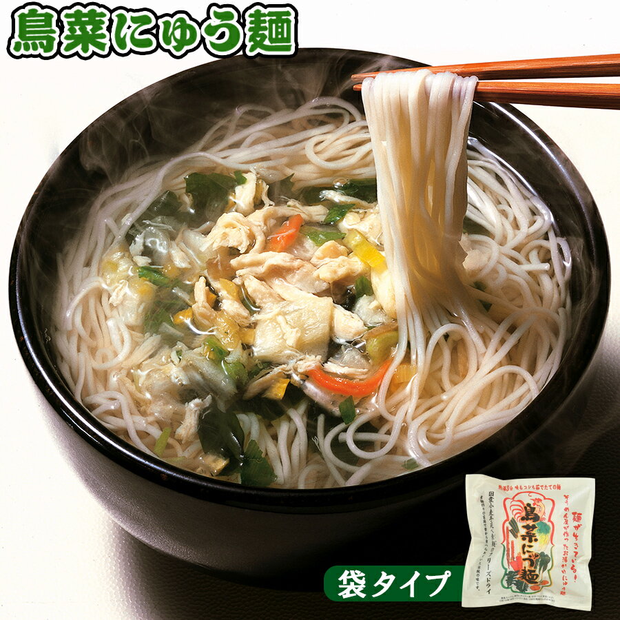 フリーズドライ 鳥菜にゅう麺 袋 66g(にゅうめん) 坂利製麺所