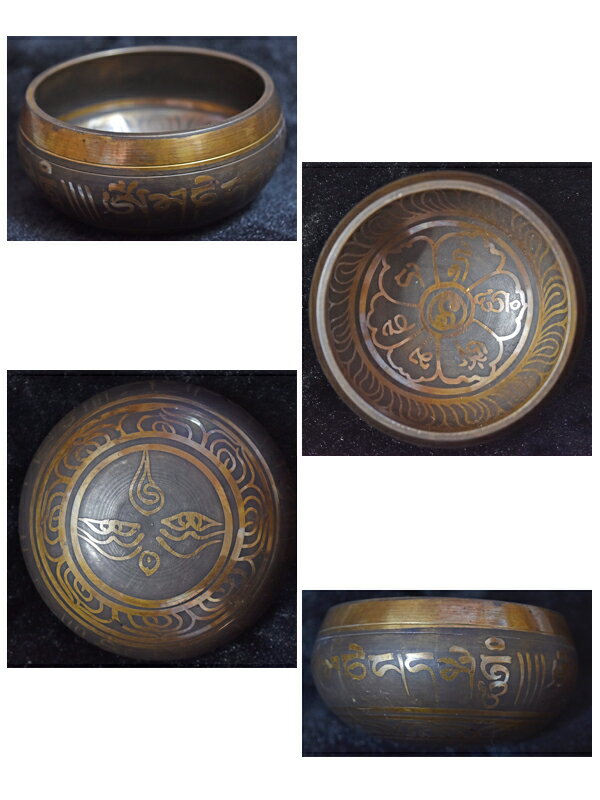 シンギングボウル 9.5センチ 瞑想 癒し 浄化 波動 倍音 瞑想グッズ ヨガ おりん ヒーリング ボール マインドフルネス セラピスト 民族楽器 インド楽器 打楽器 仏教 槌目付 癒しの音色 チャクラ チベット ボウル チベット 職人 手造り ヨガグッズ リラックス効果 睡眠