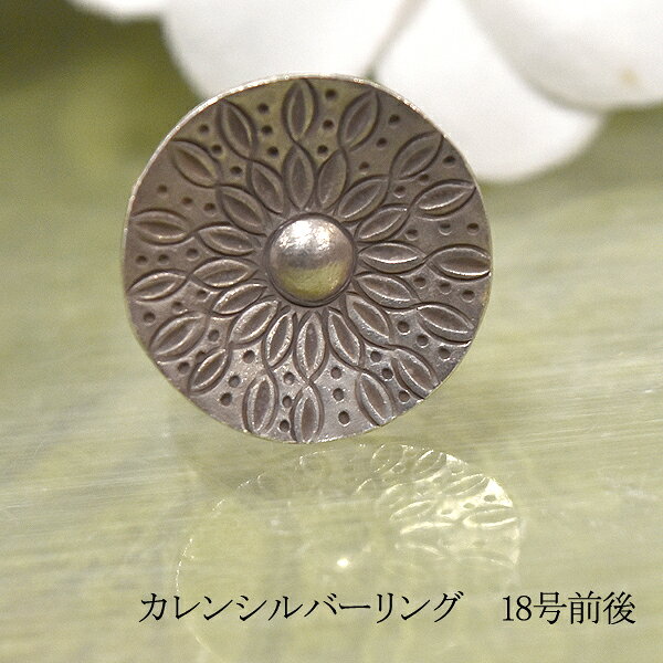 乐天商城 - カレンシルバー リング 18号前後 フリーサイズ シルバー リング 指輪 レディース アクセサリー シルバーリング バリブラン
