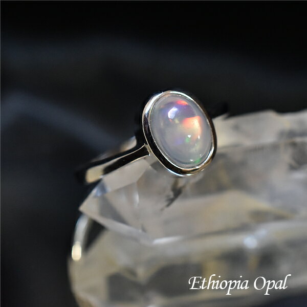 エチオピアオパール リング 9号 オパール 最高級 幸福 10月 誕生石 天然石 パワーストーン ジュエリー アクセサリー