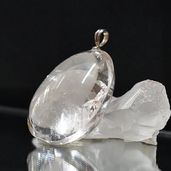 レインボークォーツ ペンダントトップ サークルレインボークォーツ 水晶 虹入り水晶 天然石 パワーストーン