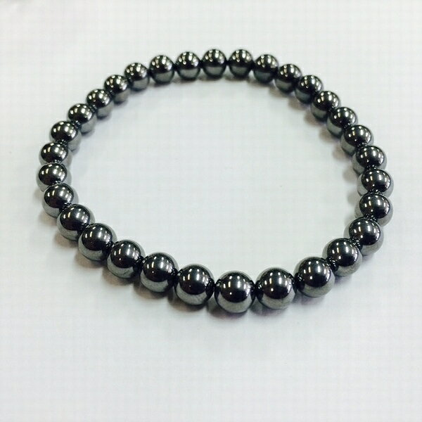 【只今話題！！！】テラヘルツ6ミリ玉1連ブレスレット・高純度・テラヘルツ鉱石・パワーストーン・バドガシュタイン・美容・健康・卸価格