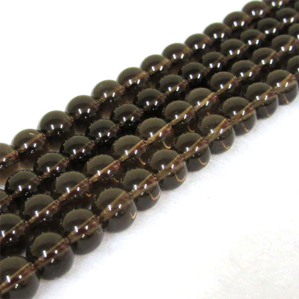 【メール便対応】スモーキークォーツ6ミリ10粒まとめ売り バラ売り 煙水晶 クォーツ 天然石 パワーストーン 浄化 ハンドメイド 手作り まとめ売り