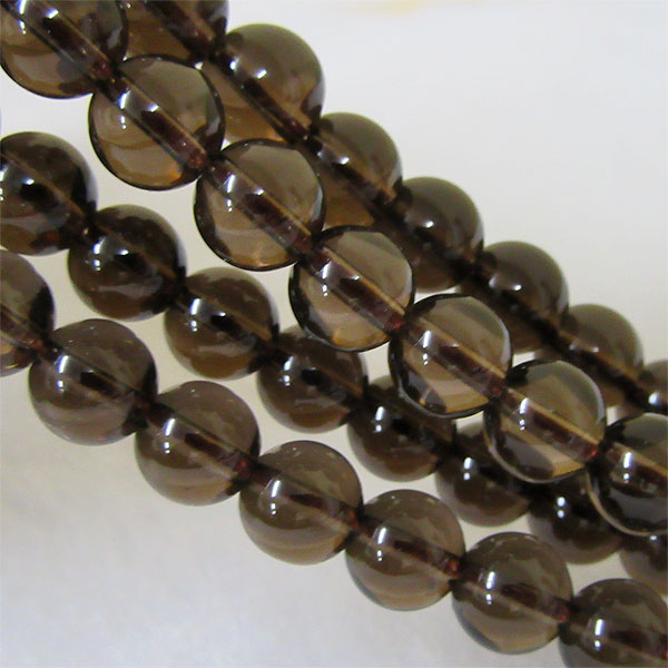 【メール便対応】スモーキークォーツ6ミリ10粒まとめ売り バラ売り 煙水晶 クォーツ 天然石 パワーストーン 浄化 ハンドメイド 手作り まとめ売り