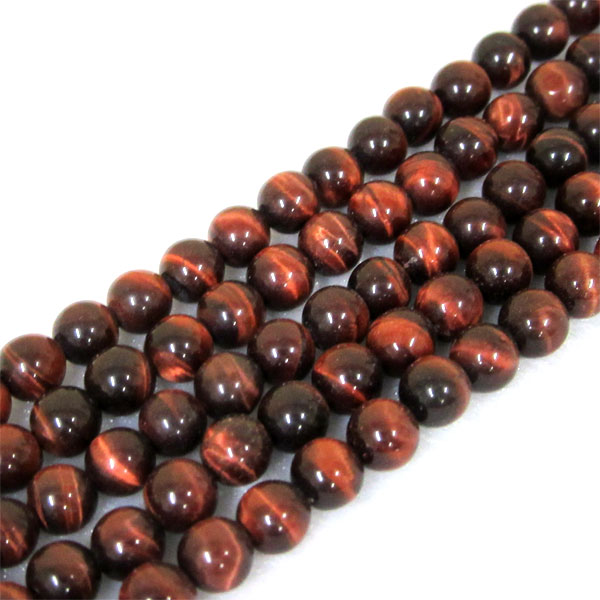 レッドタイガーアイ18ミリ1粒売り(2A) バラ売り タイガーアイ 虎目 天然石 パワーストーン 仕事運 金運 ハンドメイド 手作り