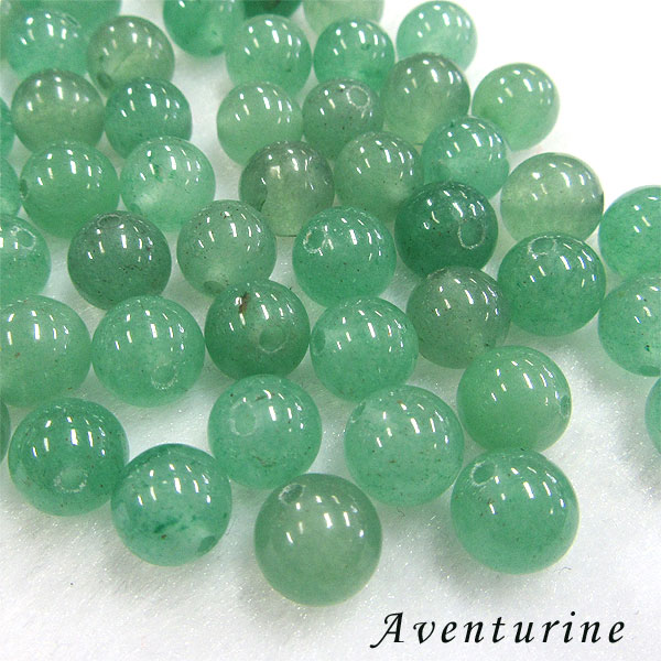 楽天エスニックファッションバリブラン【メール便対応】アベンチュリン8ミリ（2A）10粒まとめ売り アベンチュリン 健康 天然石 まとめ売り パワーストーン
