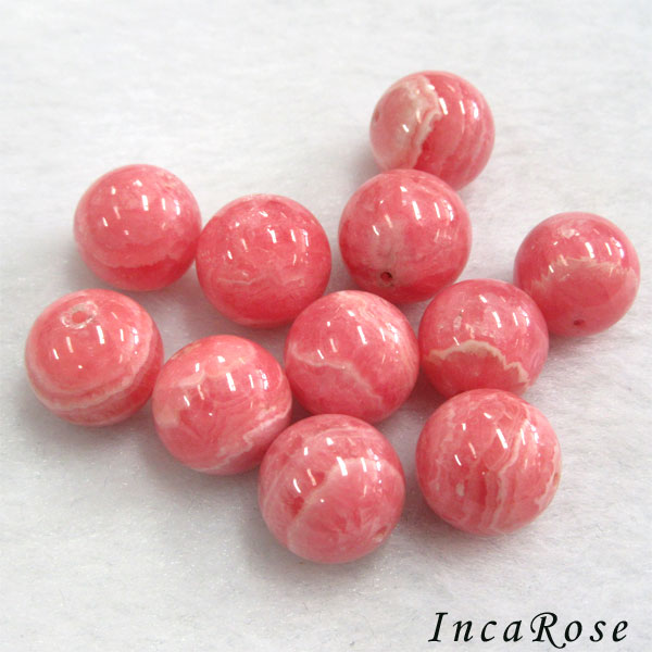 【メール便対応】インカローズ12ミリ(3A)1粒売り ロードクロサイト インカローズ 恋愛成就 アルゼンチン 天然石