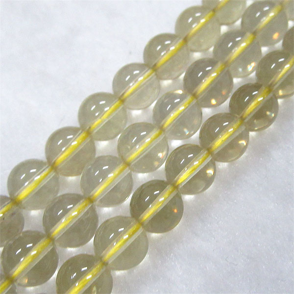 【メール便対応】レモンクォーツ10ミリ1粒売り レモンクォーツ 天然石 パワーストーン ハンドメイド ア..