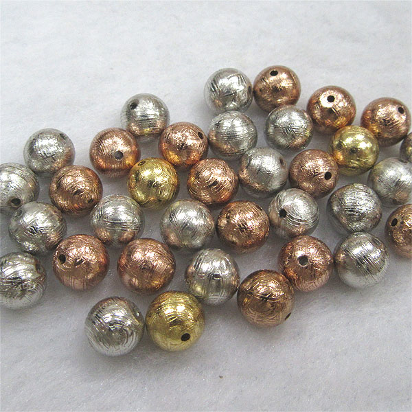 ギベオン10ミリ1粒売り ゴールド シルバー ピンクゴールド 隕石 天然石 パワーストーン ギベオン ミナ..