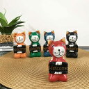 【5/6迄sale最大20%OFFクーポン】 アジアン雑貨 ウェルカムボードを持った可愛いバリネコ 5色 猫の置き物 オブジェ 座りバリネコ ウェルカム 猫 イ...