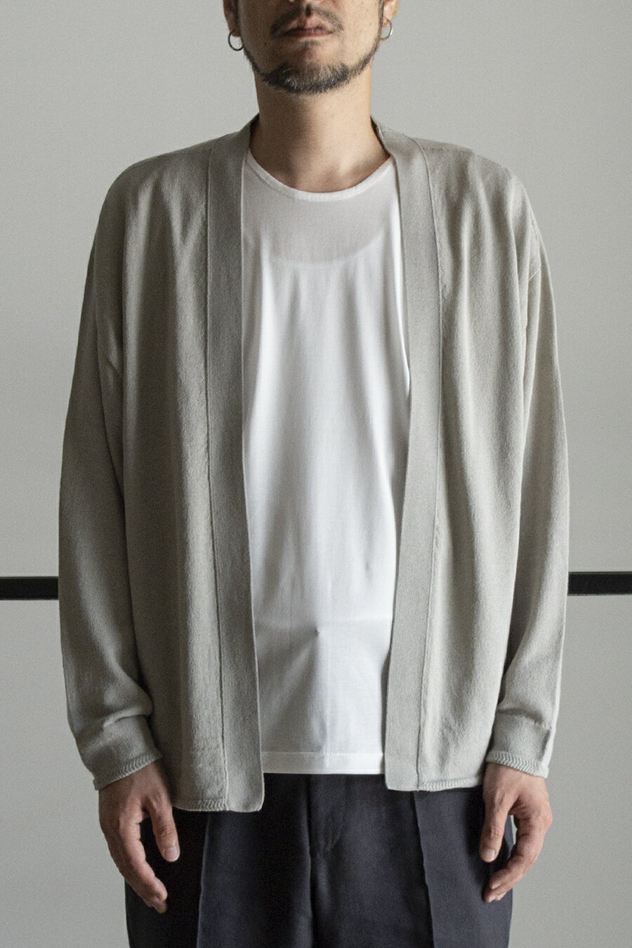 RAINMAKER レインメーカー 　BUTTONLESS　CARDIGAN　グレー　ネービー　RM211-010