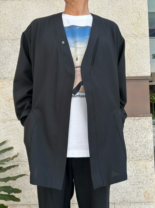 WhiteMountaineering KIMONO SHIRT JACKET WM2471101 BLACK キモノ シャツ ジャケット ホワイトマウンテニアリング