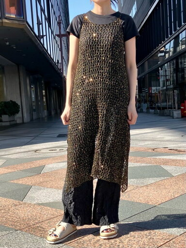 MAISON MAVERICK PRESENTS ラメ ニット メッシュ ドレス GOLD / BLACK MM5094 メゾン マヴェリックプレゼンツ MAISON MAVERICK PRESENTS ラメ ニット メッシュ ドレス GOLD / BLACK MM5094 メゾン マヴェリックプレゼンツ