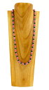 処分価格!!縞柄ネックレス【バリ島直輸入】母の日/プレゼント/ギフト/手作り/アジアン/ハンドメイド/個性的/夏コーデ/手作りビーズアクセサリー/民芸品/ビーズ...