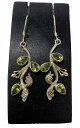 ☆カラーストーンピアス スイングブランチタイプ 黄緑【バリ島直輸入】プレゼント/ギフト/手作り/アジアン/ハンドメイド/おしゃれ/かわいい/HANDMADE/エスニック/リーフ/シルバー工芸/石/揺れるピアス/ピアス/フックピアス/上品【バリ・アジアン雑貨バリパラダイス】
