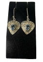 ☆ストーンピアス 木の葉タイプ ライトブルー【バリ島直輸入】プレゼント/ギフト/手作り/アジアン/ハンドメイド/おしゃれ/かわいい/HANDMADE/エスニック/リーフ/シルバー工芸/石/揺れるピアス/ピアス/フックピアス/大人可愛い【バリ・アジアン雑貨バリパラダイス】
