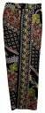 クバヤ用バティックロングスカート XXL 黒地系【バリ島直輸入】【おしゃれ】【レディース】【正装スカート】【エスニックスカート】【バティック正装】【クバヤスカー...