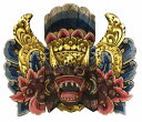 木製バロンお面30(マスク)黒【バリ・アジアン雑貨バリパラダイス】