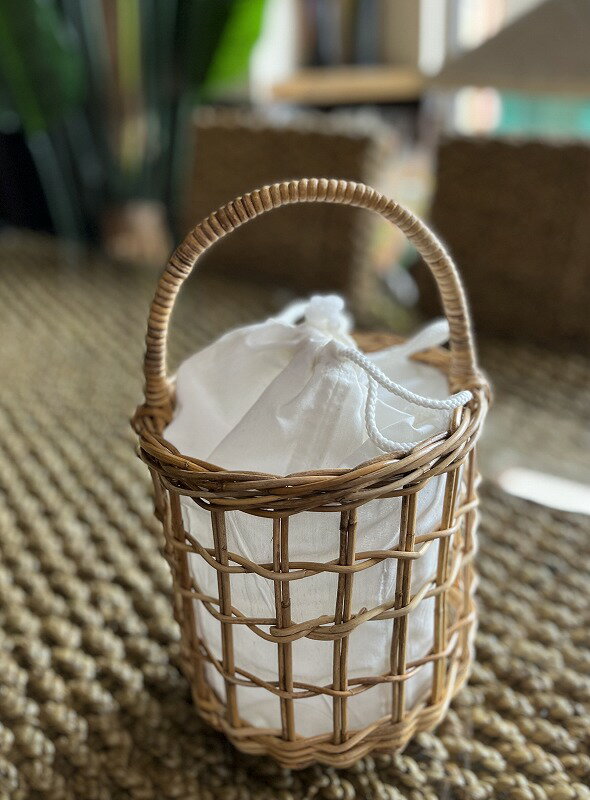 MY ILAND BALIラウンドラタンバッグ　JV6133【バリ・アジアン雑貨　　バリパラダイス】