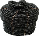 ビーズ蓋付小物入楕円【バリ島直輸入】アジアン ハンドメイド プレゼント ギフト ギフトボックス アクセサリー入れ 収納 デコレーション インテリア小物 収納小物...