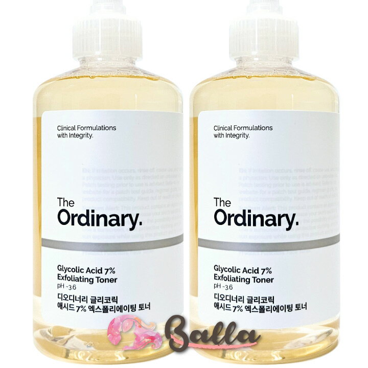 リニューアル/2コセット【THE ORDINARY】ジオーディナリー グリコール酸 トーニング ソリューション 240mlx2本 ピーリング 角質ケア 保湿 美容液【海外通販】 1