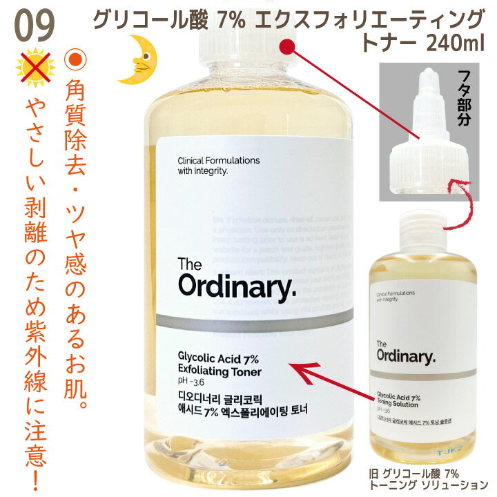 リニューアル/2コセット【THE ORDINARY】ジオーディナリー グリコール酸 トーニング ソリューション 240mlx2本 ピーリング 角質ケア 保湿 美容液【海外通販】 3