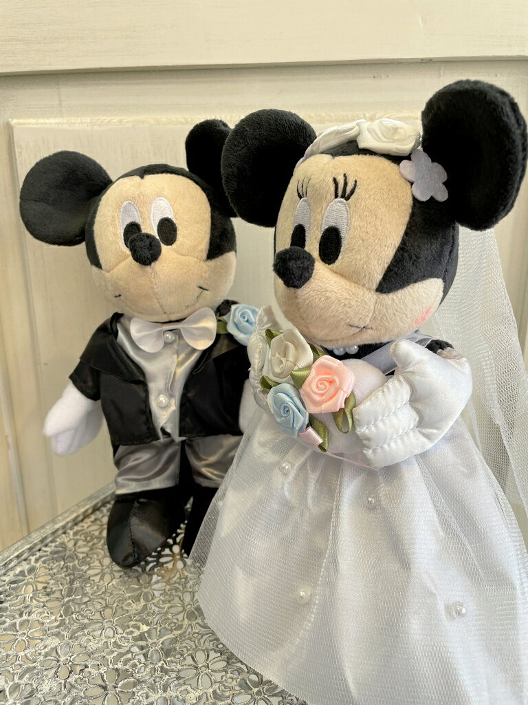 【電報付き】ぬいぐるみ電報 ウェルカムドールにも 結婚式 入籍祝い ディズニー ミ...