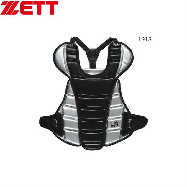 種別 プロテクター メーカー名 ZETT（ゼット） カラー 1913/ブラック×シルバー 素材 合成皮革 サイズ のどの部分からの高さ/420mm、腹部の横幅/580mm 重量 約470g 原産国 日本製 特徴 表面素材に合皮を使用し、高級感のあるプロテクターです。セットアップ用レガーツとして、BLL3233をお勧めします。