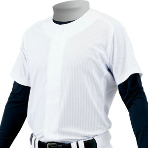 【ZETT/ゼット】 少年 メッシュ ユニフォームシャツ メカパン フルオープンシャツ 野球 練習着 軽量 吸汗速乾 ラグラン 防汚 BU2281MS