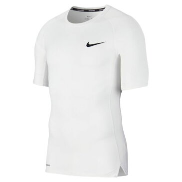 24％OFF！ 【ナイキ】 サッカー フットサル インナーシャツ アンダーシャツ NIKE PRO モック S/S タイト トップ 半袖 ホワイト BV5632-100