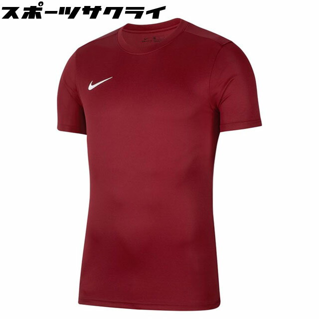 【ナイキ】 サッカー フットサル トレーニングウェア ジュニア Dri-FIT パーク7 S/S ジャージ レッド 半袖 プラシャツ BV6741-677