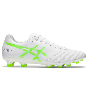 ☆予約商品 9月8日頃入荷予定☆ 【アシックス】 サッカースパイク DSライト X-FLY PRO DS LIGHT X-FLY PRO ホワイト グリーンゲッコー 土 天然芝 人工芝 【asics2022Q3】 1101A025-105